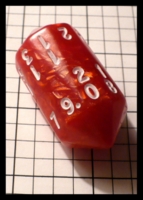 Dice : Dice - 20D - Crystal Caste Log Roller Red Swirl - Gnome Games Wisc Oct 2011